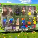 Coleccion Figuras X12 Desarmables Con Herramientas Tipo Lego