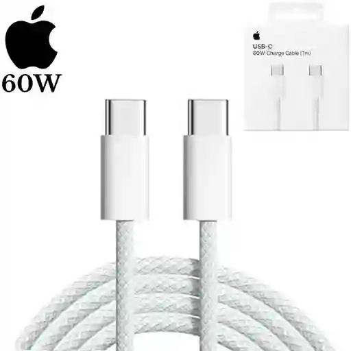 Cable De Carga Tipo C A Tipo C 60w Original Para Iphone Carga Rapida 1 Metro