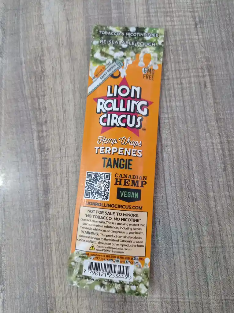 Lion Rolling Circus Blunt Hemp Wraps Terpenes - Tangie