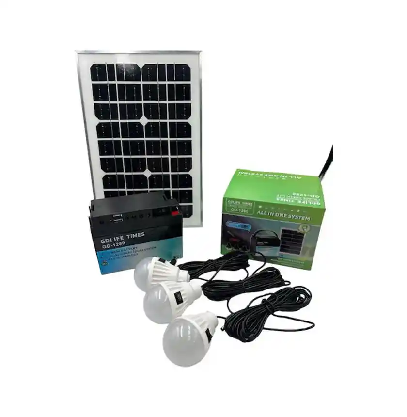 Sistema De Iluminación Y Carga Solar Dg-1280