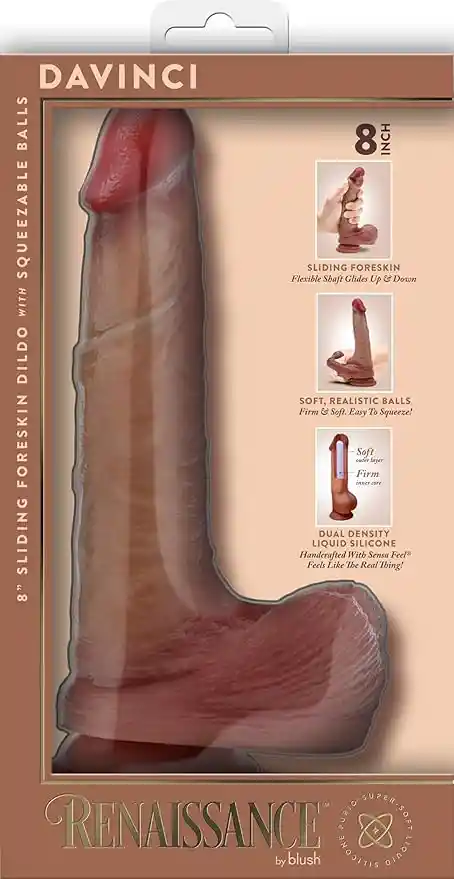Dildo Davinci 20cm Caramelo