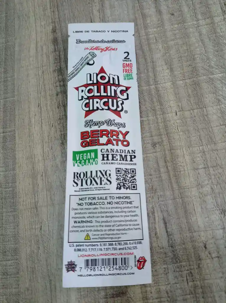 Lion Rolling Circus Blunt Hemp Wraps - Berry Gelato