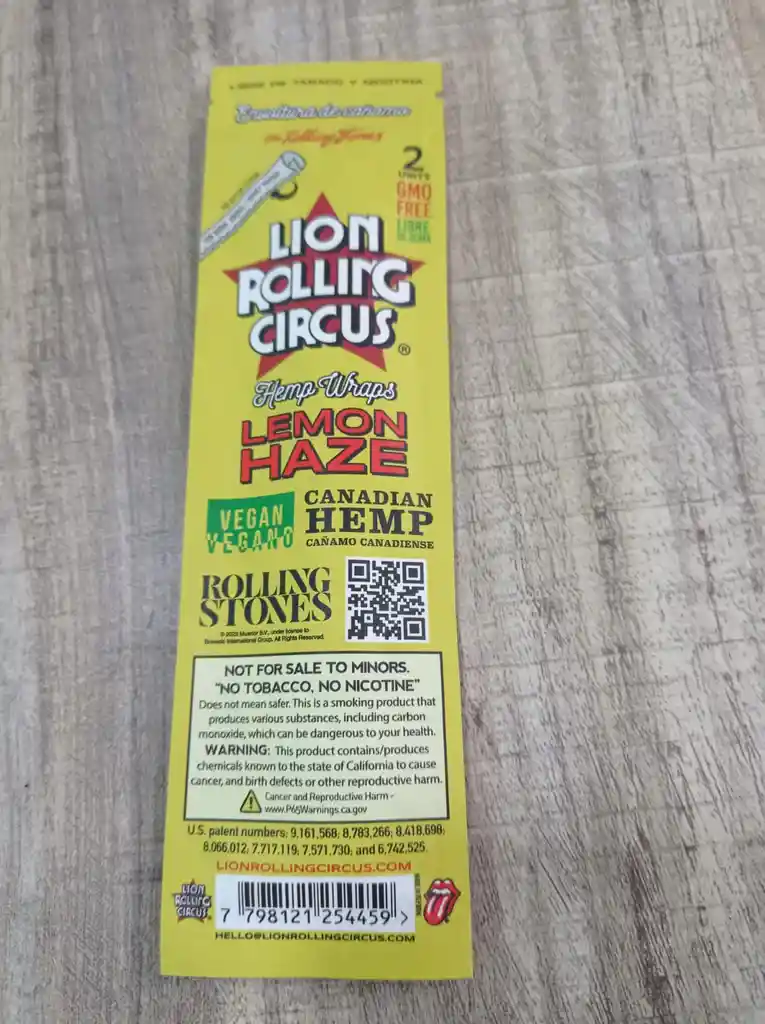 Lion Rolling Circus Blunt Hemp Wraps - Lemon Haze