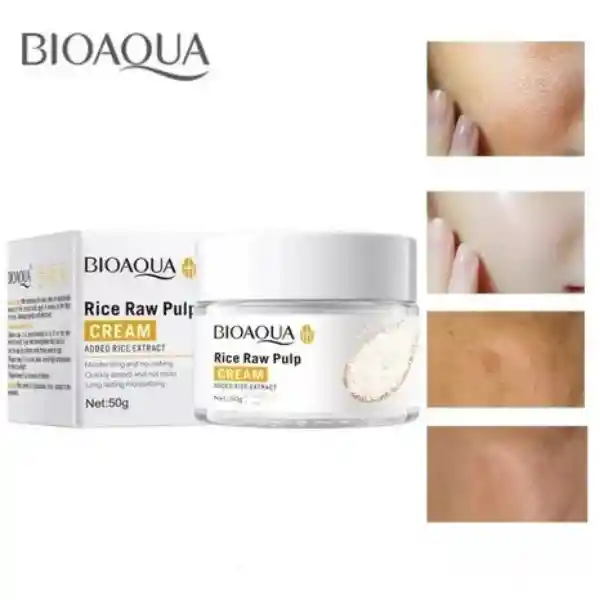 Crema Facial De Arroz 50g Bioaqua