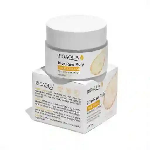 Crema Facial De Arroz 50g Bioaqua