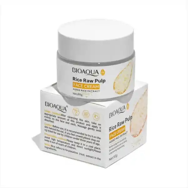 Crema Facial De Arroz 50g Bioaqua