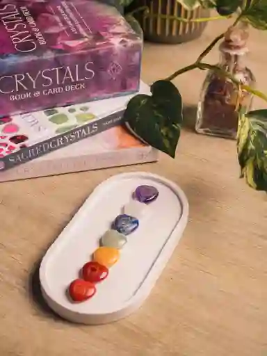 Set Corazón Para Chakras Con Símbolo