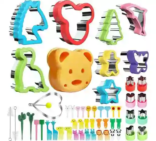 Kit Cortador De Figuras Moldes Para Comidas De Niños