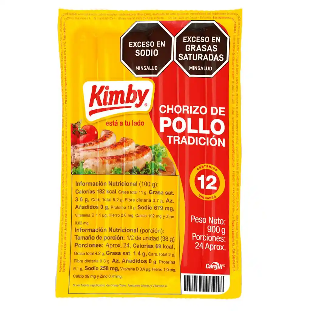 Kimby Chorizo De Pollo 12 Unidades / 75 G