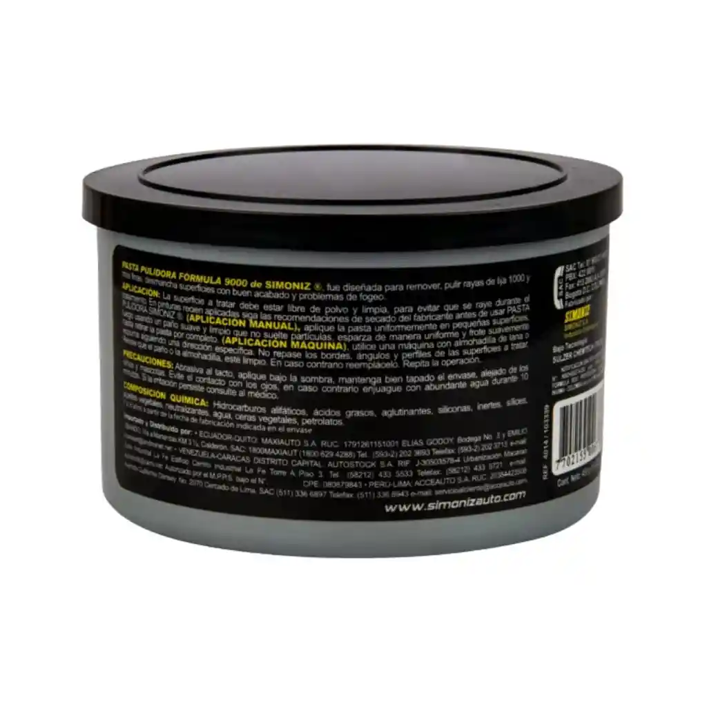 Pasta Pulidora Profesional Fórmula 9000 Simoniz - 450gr
