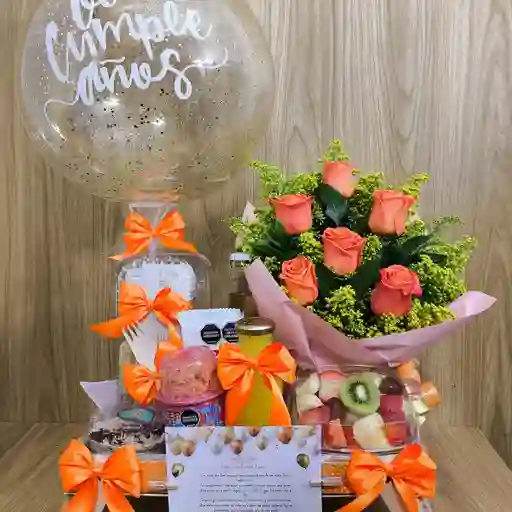 Desayuno Sorpresa Con Rosas