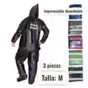 Impermeable Talla M , Desechable 3 Piezas
