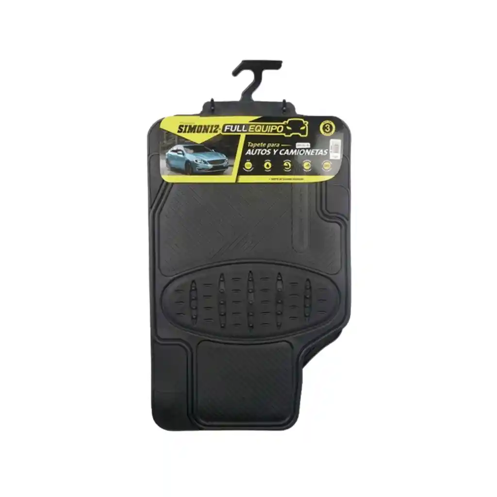 Juego De Tapete Full Equipo Simoniz - Intense Pilot 3 Piezas