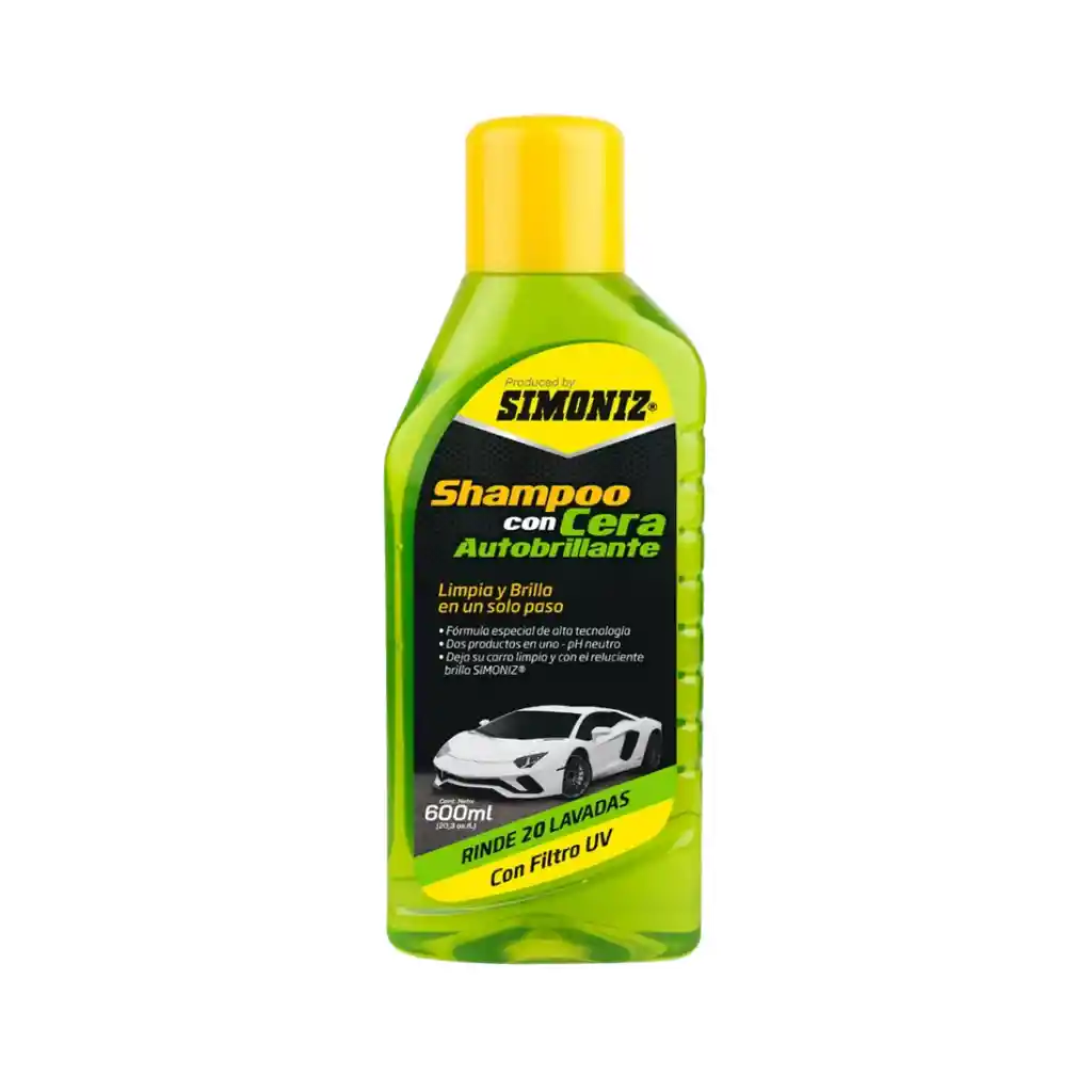 Shampoo Con Cera Autobrillante Simoniz - 600ml