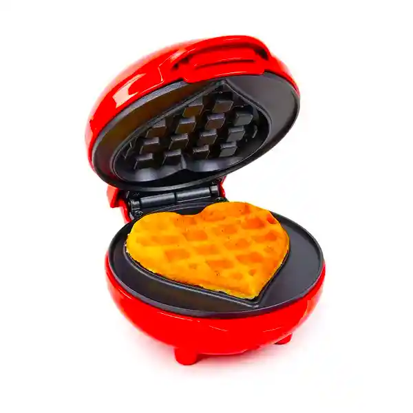 Mini Wafflera Electrica En Forma De Corazon