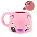 Mug Pocillo Angel Divertida Novia Stitch