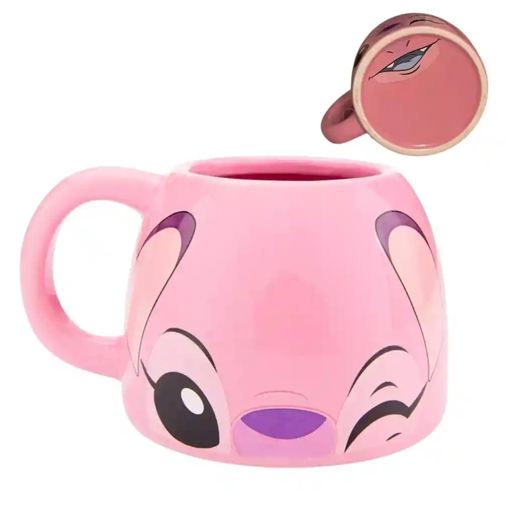 Mug Pocillo Angel Divertida Novia Stitch