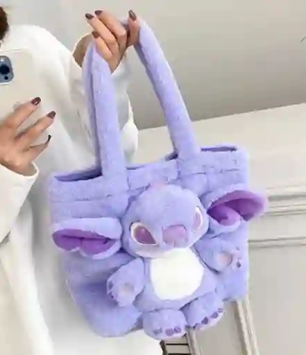 Bolso De Mano Stitch Morado