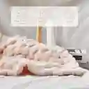 Cobija Sherpa Ovejera 3d Nubes Doble 190x210 Cm Beige