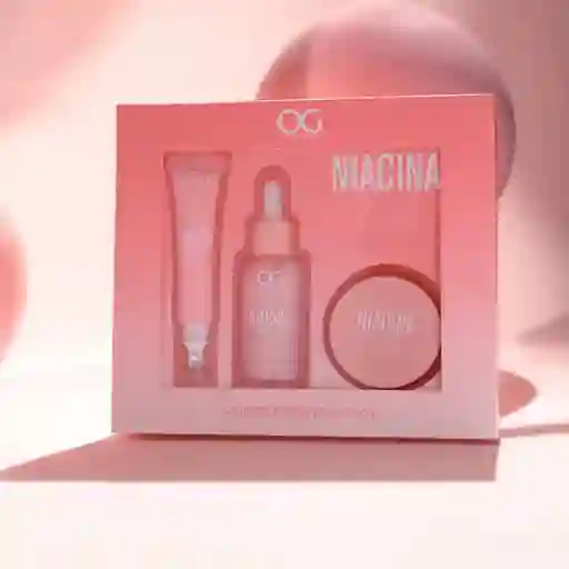 Kit De Niacinamida: Crema, Serum Y Contorno De Ojos Og