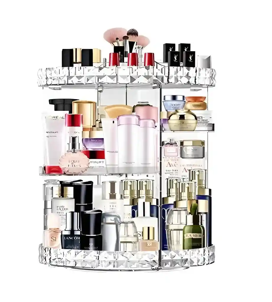 Organizador Maquillaje Jm-621 Giratorio 360° Acrilico