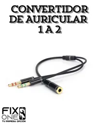 Convertidor De Auricular 1 A 2