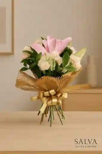 Bouquet Clavel Y Lirio