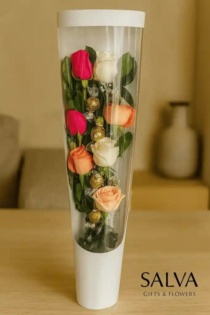 Estuche Rosas Y Chocolates