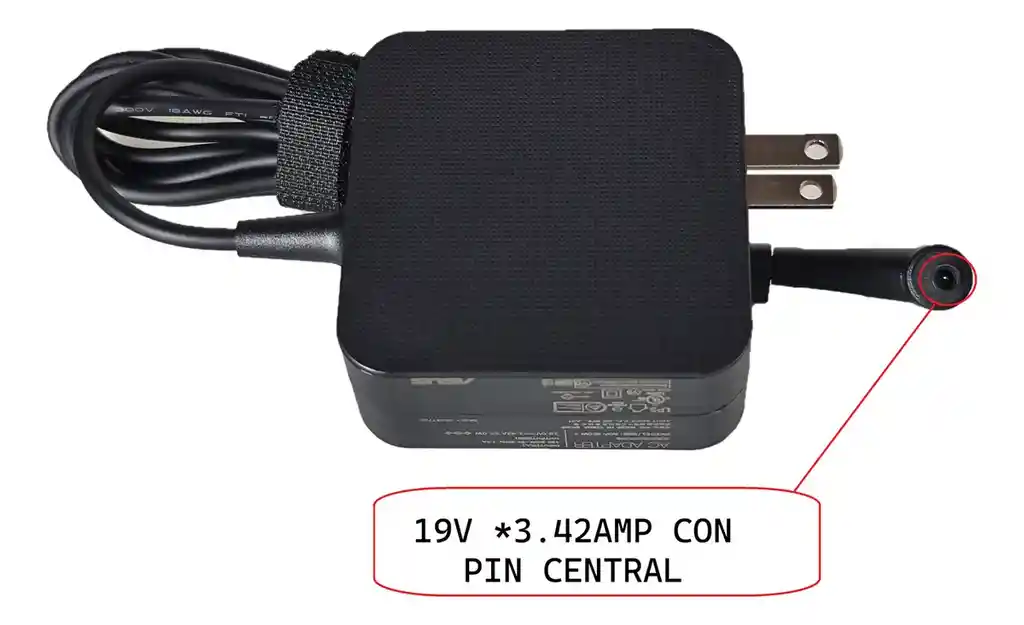 Cargador Asus Original 19v 3.42amp 65w 4.5 * 3.0mm Pin Central