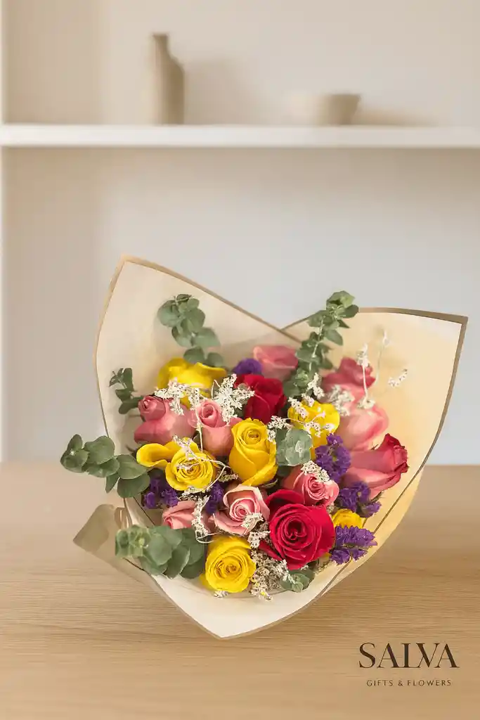 Bouquet Rosas Colores New York