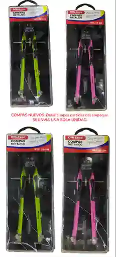 Compas Metalico Precision 18 Cms Offi Esco Oe-284 50% Dcto Por Detalle En Caja. Color Surtido