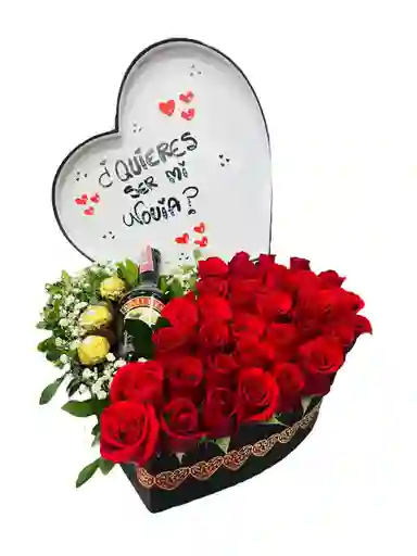 Caja "quieres Ser Mi Novia"