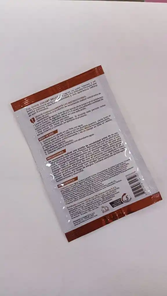 Tintura En Crema Para El Cabello, Rojo