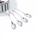 Cucharita Plateada Miniatura 10 Cms X 30 Unds