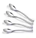 Cucharita Plateada Miniatura 10 Cms X 30 Unds