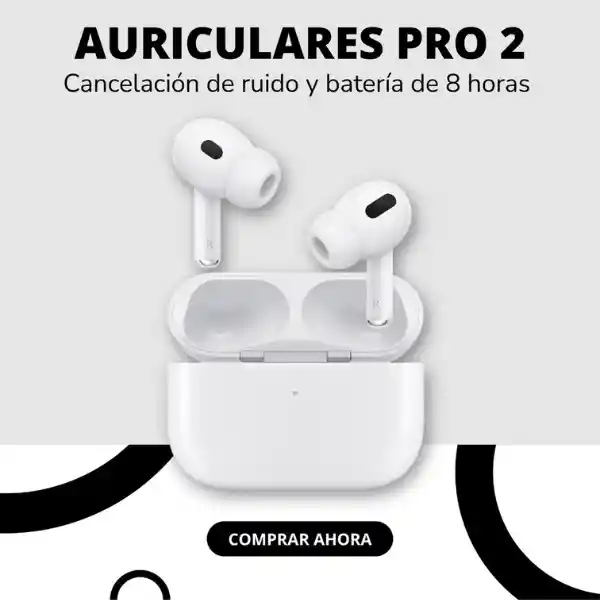 Audifonitos Inalámbricos Bluetooth Recargables Pro 2