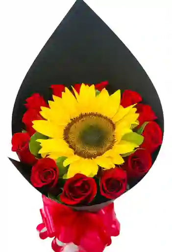 Bouquet Rosas Girasol