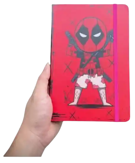 Agenda Libreta Diario Cuaderno Escolar Deadpool