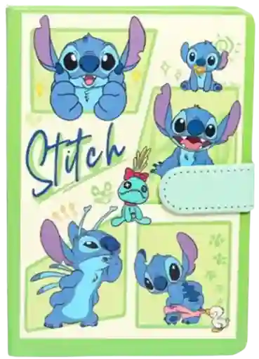 Agenda Libreta Diario Cuaderno Escolar Stitch Cuadriculado