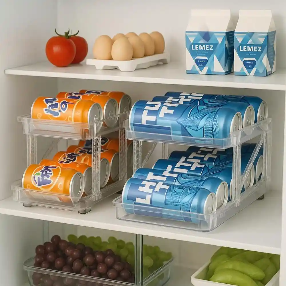 Organizador De Latas Rectangular Para La Nevera