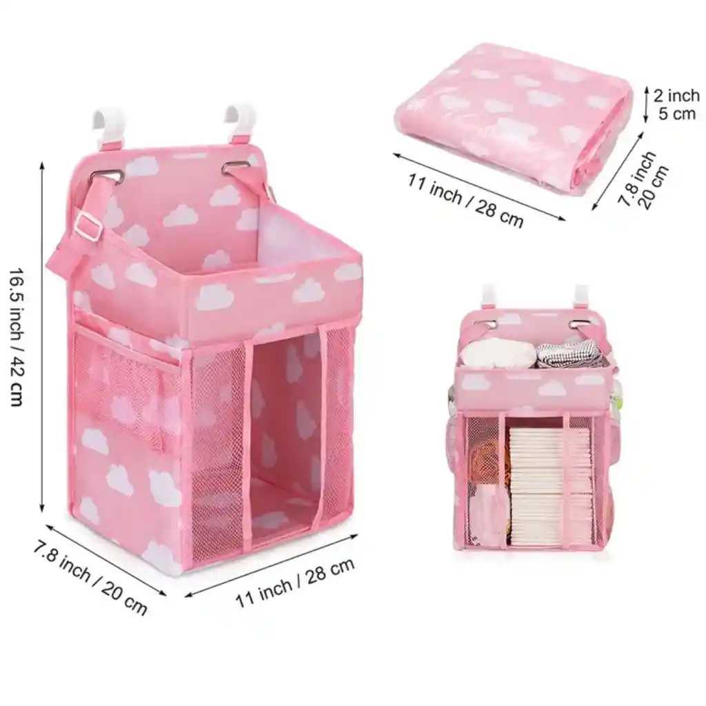 Organizador De Cuna Cy7638 Rosado