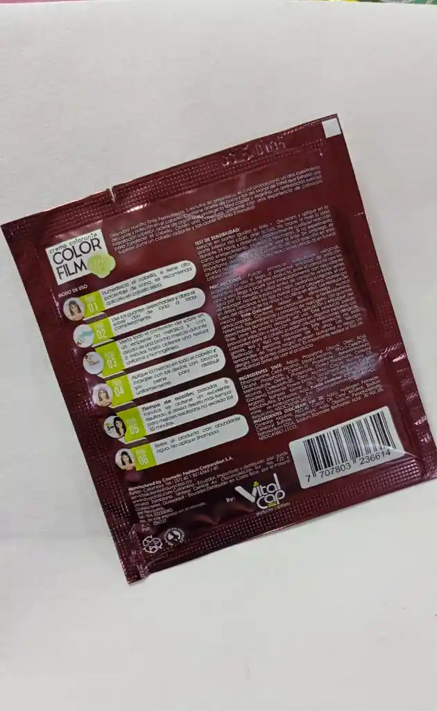 Tintura En Crema Para El Cabello, Negro