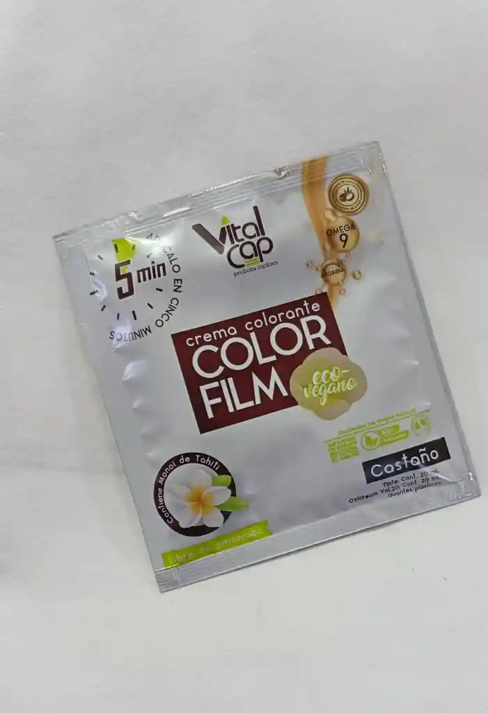 Tintura En Crema Para El Cabello, Castaño