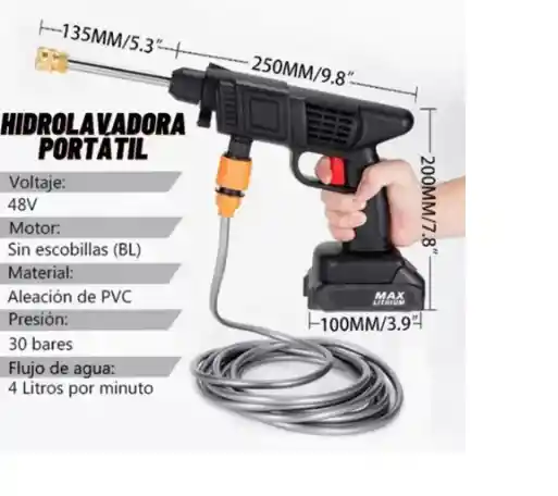 Hidrolavadora Doble Bateria