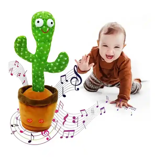Cactus Con Canción Musical Bailarin