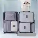 Kit Viajero Bolsas De Viaje Organizador De Equipaje Set De Bolsas X6 Rosa
