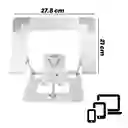 Base Soporte Portatil Para Laptop Telefono Ajustable Metalico 2 En 1 Hold-418