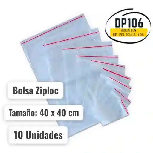 Bolsas Ziploc 40 X 40 Cm X 10 Und
