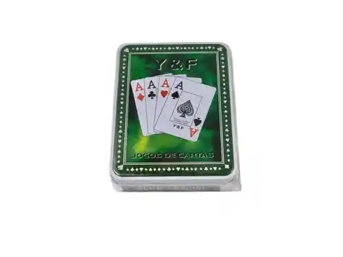 Juego Poker Baraja Juego Cartas Estuche Metalico