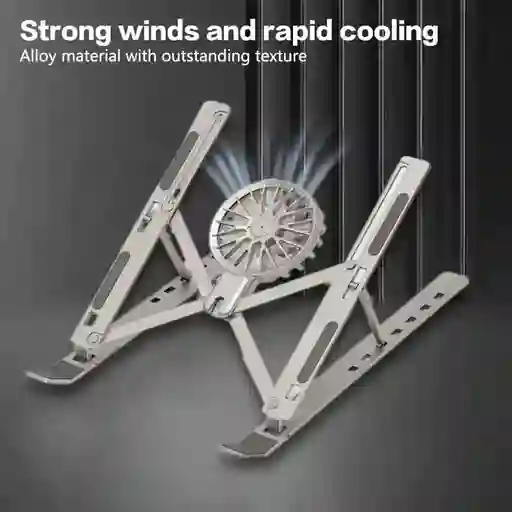 Soporte Portátil Ajustable Con Ventilador Reclinable